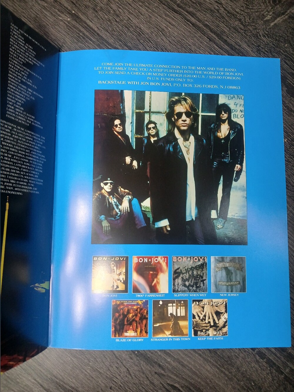 Vtg Bon Jovi Keep The Faith 1993 Tour Book Concert Program Rock Collectible - Picture 5 of 8